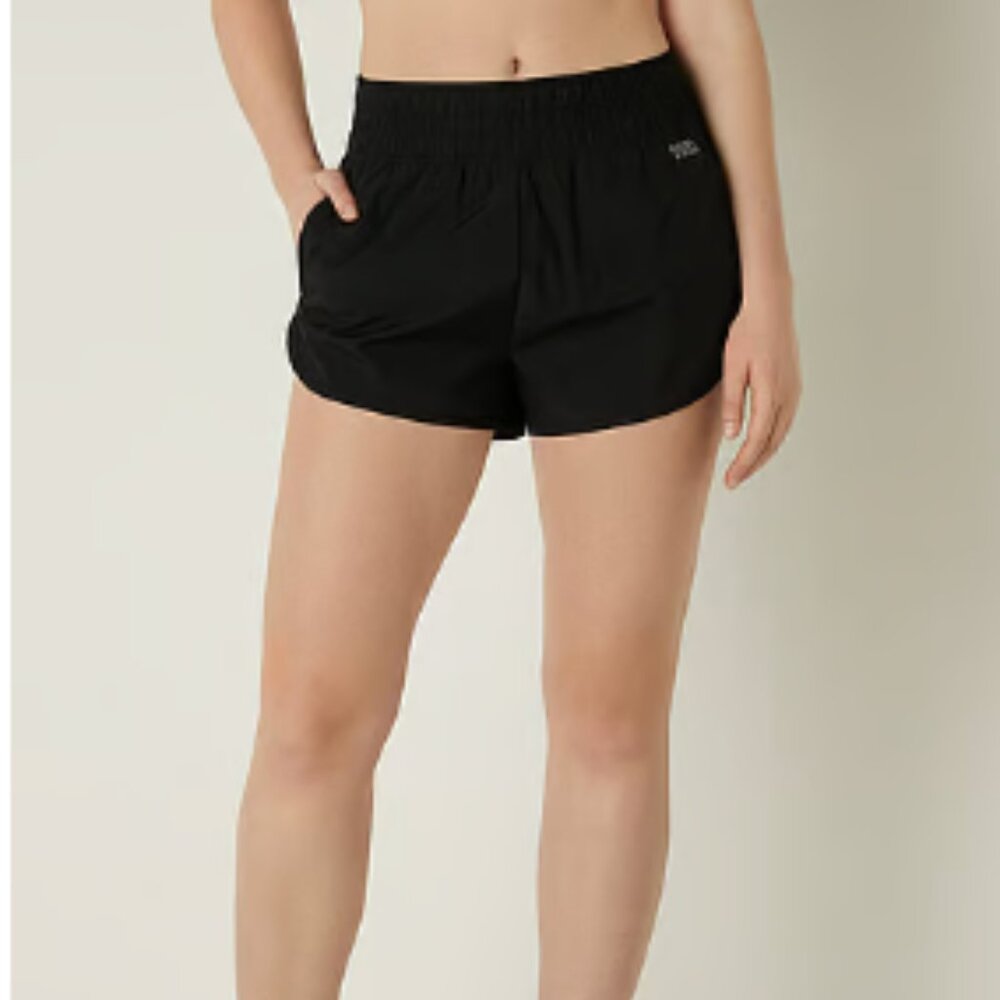 PINK 3" Active Shorts Black